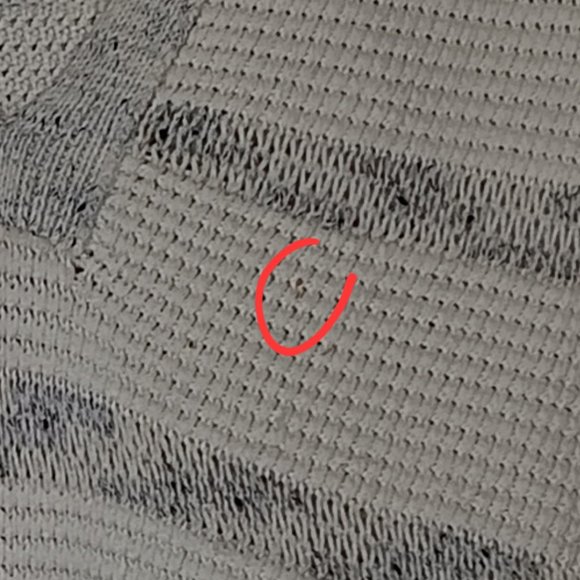 Vince Speckle Stitch Popover Textured Sweater Ivory and Gray XS/S - Picture 7 of 7